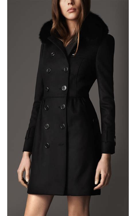 burberry real fur|burberry trench coats women's.